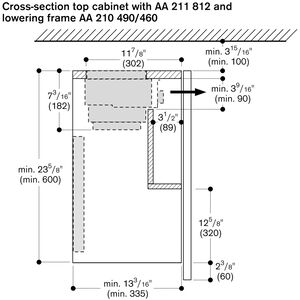 Gaggenau 200 Series 24 in. Convertible Standard Style Range Hood with 500 CFM, 3 Fan Speeds & 2 LED Lights - Stainless Steel, , hires