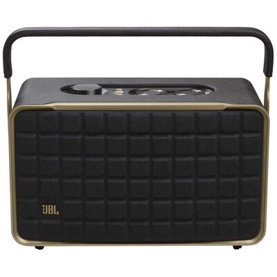 JBL Authentics 300 Portable Smart Home Speaker with Wi-Fi, Bluetooth & Voice Assistants with Retro Design - Black | AUTH300BLK