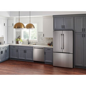 LG 36 in. 26.5 cu. ft. Smart Counter Depth French Door Refrigerator with Internal Water Dispenser - PrintProof Stainless Steel, , hires