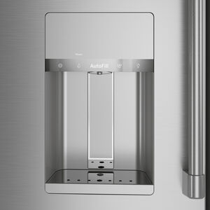 Cafe 36 in. 22.3 cu. ft. Smart Counter Depth 4-Door French Door Refrigerator with Ice & Water Dispenser - Stainless Steel, Stainless Steel, hires