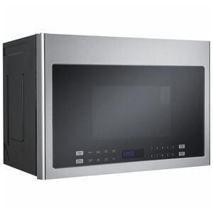 Haier 24" 1.4 Cu. Ft. Over-the-Range Microwave with 10 Power Levels, 300 CFM & Sensor Cooking Controls - Stainless Steel, , hires