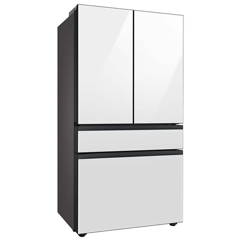 Samsung Bespoke 36 in. 22.8 cu. ft. Smart Counter Depth 4-Door French Door Refrigerator with Internal Water Dispenser - White Glass, White Glass, hires
