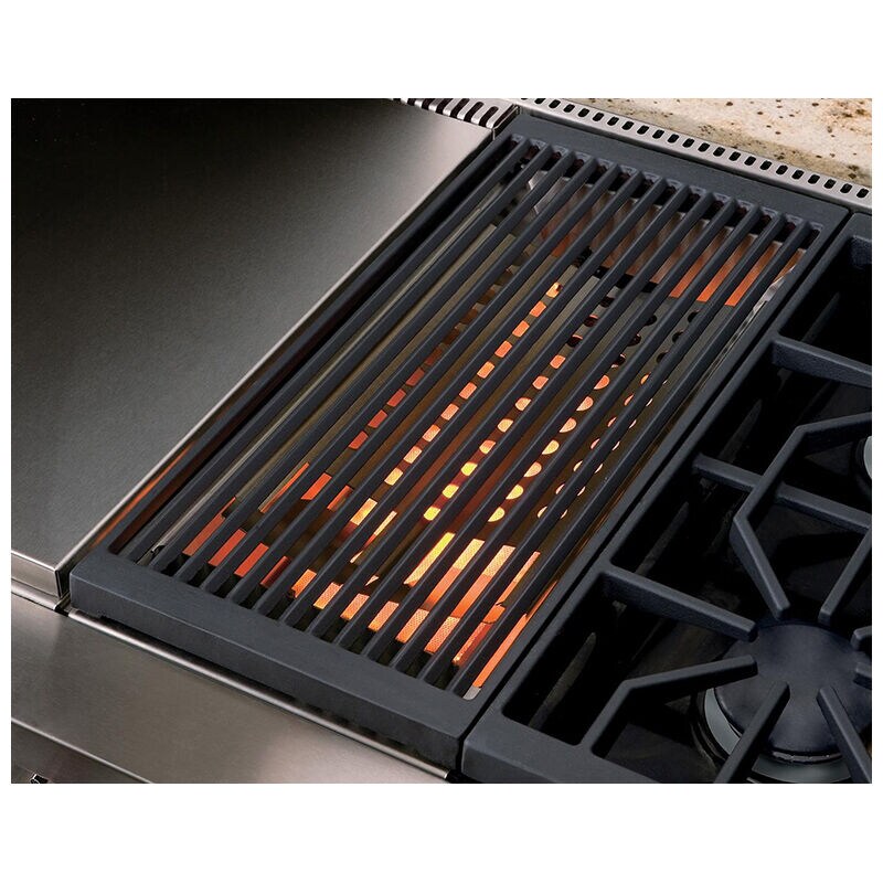 Wolf 48 in. 4-Burner LP Gas Rangetop with Griddle, Grill & Power Burner - Stainless Steel, , hires