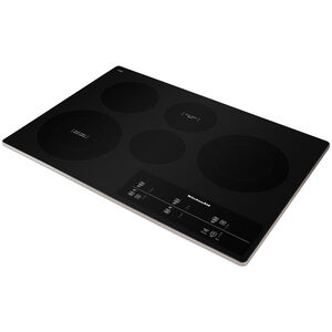 KitchenAid 30 in. 5-Burner Electric Cooktop with Simmer Burner & Power Burner - Stainless Steel, , hires