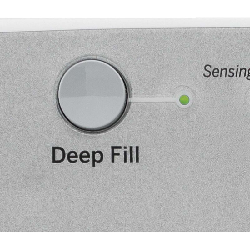 GE 27 in. 4.4 cu. ft. Top Load Washer - White on White with Silver Backsplash, , hires