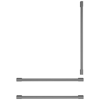 Monogram 3-piece Statement Handle Kit for Refrigerator - Stainless Steel | ZKSB3H3PVSS