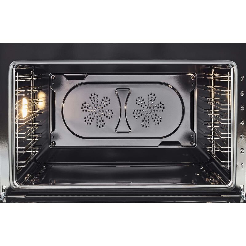 Bertazzoni Heritage Series 36 in. 5.9 cu. ft. Convection Oven Freestanding LP Gas Range with 6 Brass Burners - Matte Black, , hires