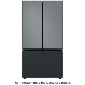 Samsung BESPOKE 3-Door French Door Bottom Panel for Refrigerators - Matte Black Steel, , hires