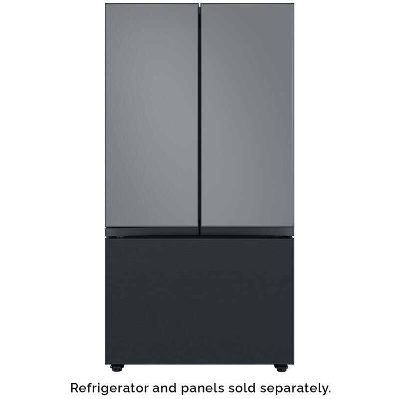 Samsung BESPOKE 3-Door French Door Bottom Panel for Refrigerators - Matte Black Steel, , hires
