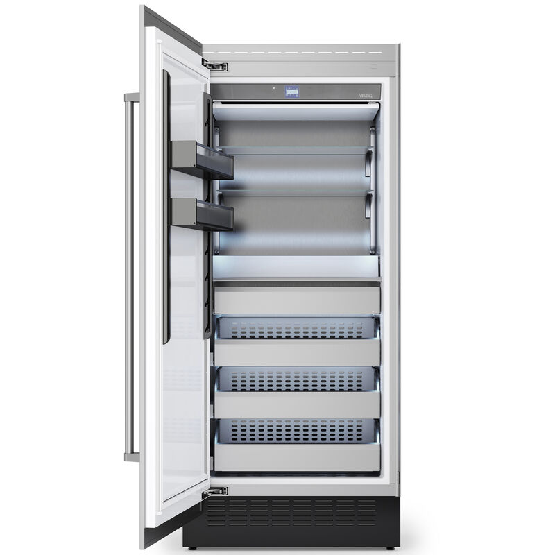 Viking 36 in. 20.1 cu. ft. Built-In 4-Drawers Upright Freezer with Ice-Maker & Adjustable Shelves - Custom Panel Ready, , hires