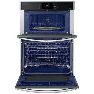 Samsung 30 in. 7 cu. ft. Smart Speed/ Steam Electric Microwave/Wall Oven Combo with Dual Convection & Sensor Cooking - Stainless Steel, , hires