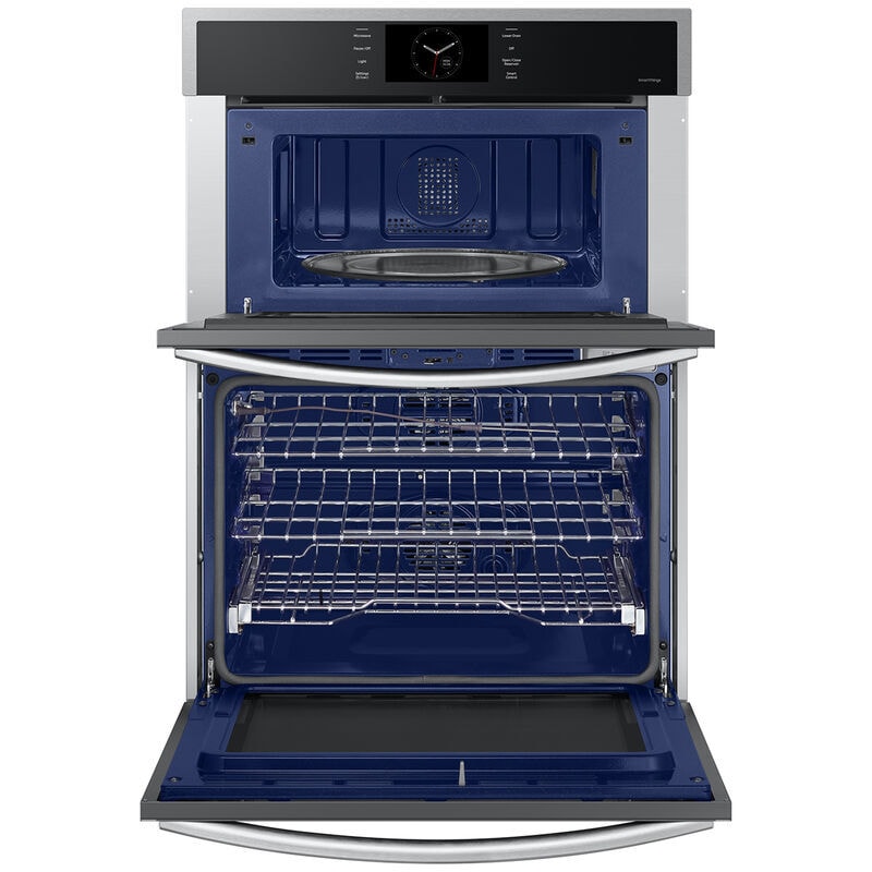 Samsung 30 in. 7 cu. ft. Smart Speed/ Steam Electric Microwave/Wall Oven Combo with Dual Convection & Sensor Cooking - Stainless Steel, , hires