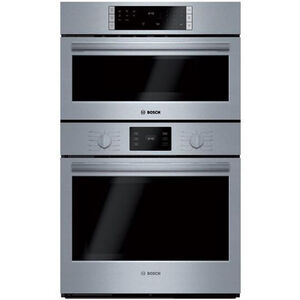 Bosch 500 Series 30" 6.2 Cu. Ft. Electric Oven/Microwave Combo Wall Oven with True European Convection & Self Clean - Stainless Steel, , hires