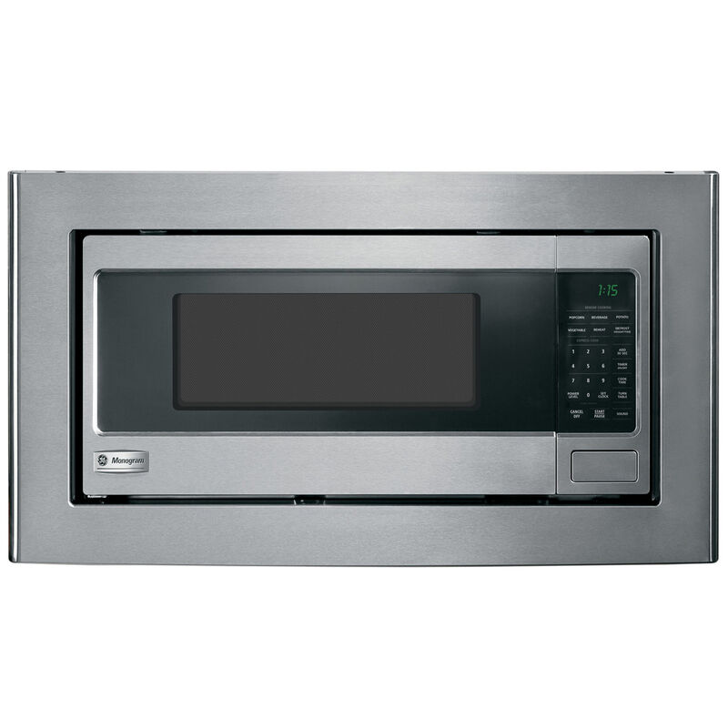 GE Optional 30 in. Built-In Trim Kit for Microwaves (Counter Top) - Stainless Steel, , hires