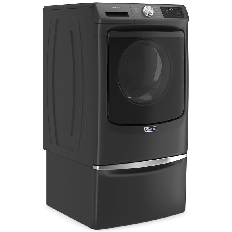 Maytag 27 in. 4.8 cu. ft. Stackable Front Load Washer with Extra Power and 16-Hr Fresh Hold - Volcano Black, Volcano Black, hires