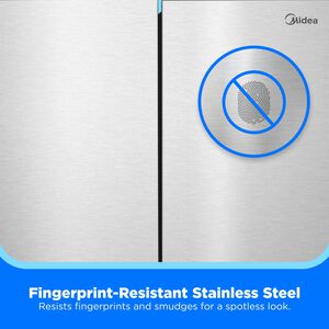 Midea 33 in. 22.6 cu. ft. Smart Counter Depth Garage-Ready French Door Refrigerator with Ice Maker - Stainless Steel, , hires