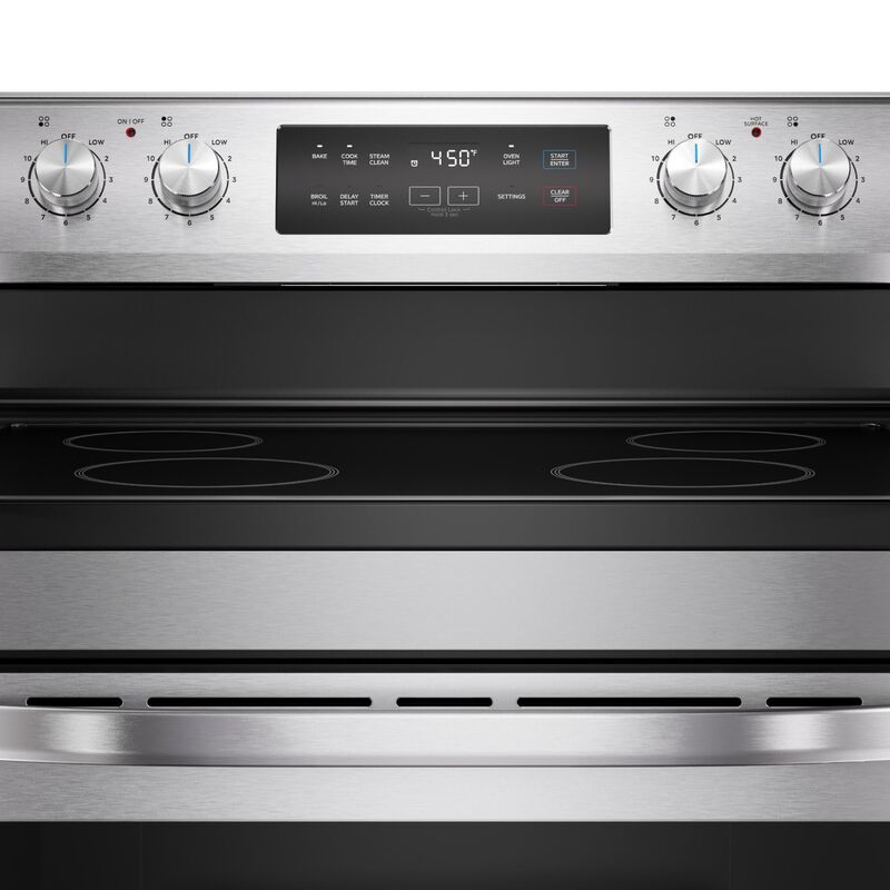 Midea 30 in. 6.3 cu. ft. Electric Range with Radiant Burners - Stainless Steel, Stainless Steel, hires