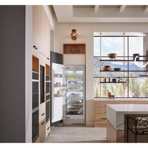 Monogram 30 in. 16.7 cu. ft. Built-in Smart Upright Freezer with Ice-Maker & Adjustable Shelves - Custom Panel Ready, , hires