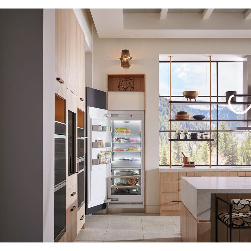 Monogram 30 in. 16.7 cu. ft. Built-in Smart Upright Freezer with Ice-Maker & Adjustable Shelves - Custom Panel Ready, , hires