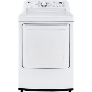 LG 27 in. 7.3 cu. ft. Electric Dryer with Sensor Dry Technology & Solid White Door Trim - White, , hires