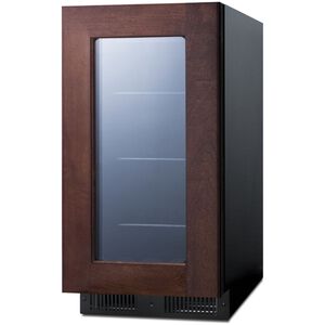 Summit Classic Collection 18 in. Built-In/Freestanding 2.9 cu. ft. Compact Beverage Center with Adjustable Shelves & Digital Control - Custom Panel Ready, , hires