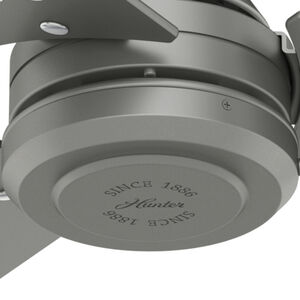 Hunter Cassius 52" Indoor /Outdoor Ceiling Fan - Matte Silver, Silver, hires
