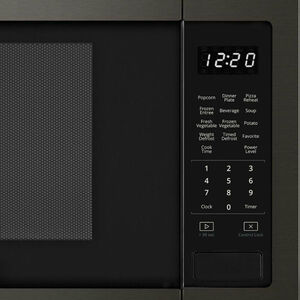 Whirlpool 22 in. 1.6 cu.ft Countertop Microwave with 10 Power Levels & Sensor Cooking Controls - Black Stainless, Black Stainless, hires