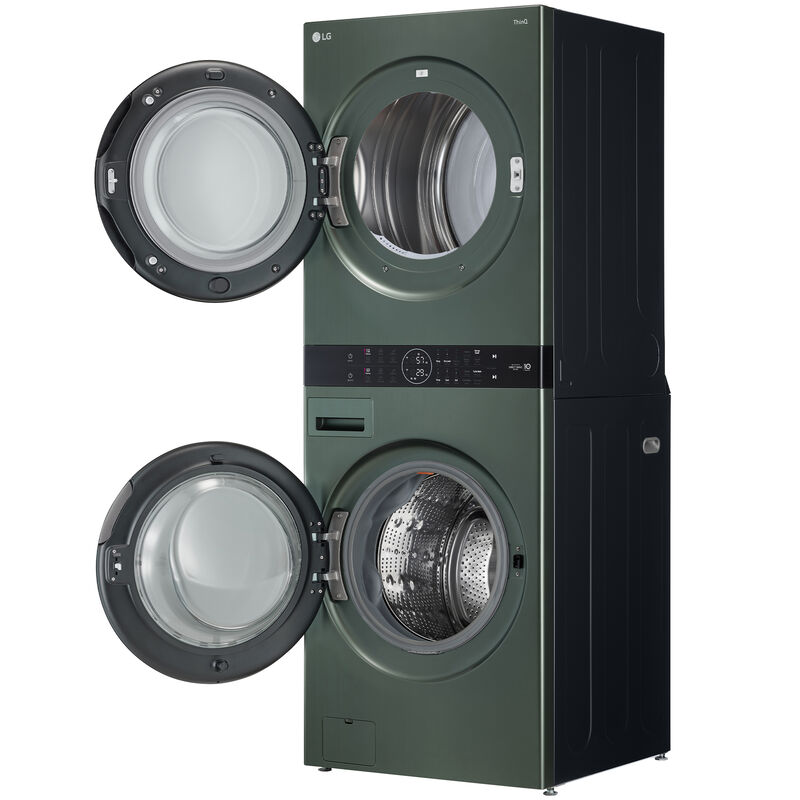 LG 27 in. WashTower with 4.5 cu. ft. Washer with 6 Wash Programs & 7.4 cu. ft. Gas Dryer with 6 Dryer Programs, Sensor Dry & Wrinkle Care - Nature Green, Nature Green, hires