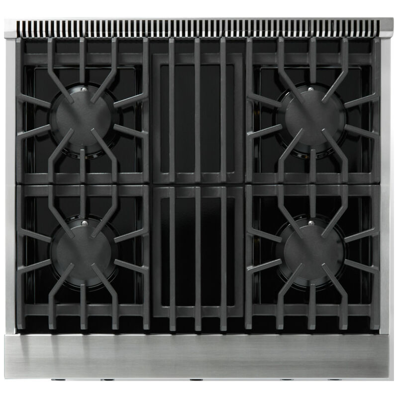 Viking 5 Series 30 in. 4.0 cu. ft. Standard Convection Gas Range with 4 Sealed Burners - Stainless Steel - Liquid Propane Gas, Polished Chrome Trim Option, , hires