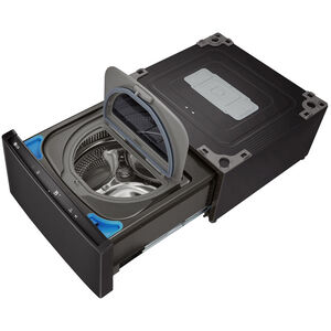 LG SideKick 27 in. 1.0 cu. ft. TwinWash Compatible Pedestal Washer - Black Steel, , hires