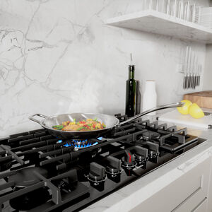 Bosch 800 Series 30 in. 5-Burner Natural Gas Cooktop with Simmer Burner & Power Burner - Black, Black, hires