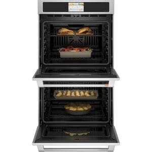 Cafe Professional Series 30 in. 10 cu. ft. Smart Top Control Electric Double Wall Oven with True European Convection - Stainless Steel, Stainless Steel, hires