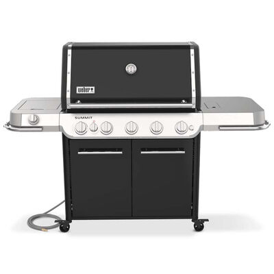 Weber Summit FS38 E Series 5-Burner Natural Gas Grill with Side Burner, Rotisserie & Smoker Box - Black | 1500040