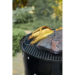 Weber Smokey Mountain 18 in. 2-Rack Charcoal Smoker with Built-In Thermometer - Black, , hires