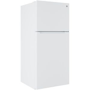 GE 30 in. 21.0 cu. ft. Garage-Ready Top Freezer Refrigerator - White, White, hires