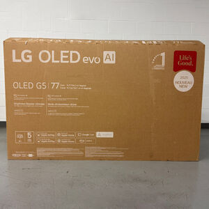 LG - 77" Class G5 Series OLED evo 4K UHD Smart webOS TV (Open Box Good Condition), , hires