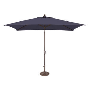 SimplyShade Catalina 6.6'x10' Rectangle Push Button Market Umbrella in Sunbrella Fabric - Navy, Navy, hires