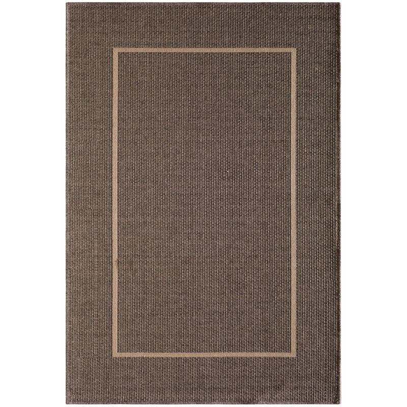 Natco Santorini Collection Outdoor Area Rug Long Floats 7'10"x9'10" - Pebble/Natural, , hires