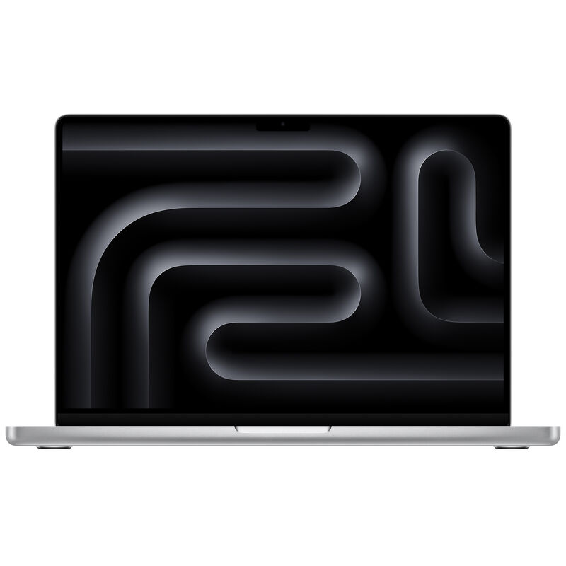Apple MacBook Pro (2023) 14 in. Notebook with Apple Intelligence, Apple M3 8-Core CPU, 10-Core GPU, 8 GB RAM, 512 GB SSD, up to 22 Hrs. of Battery Life & Mac OS - Silver, , hires