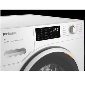 Miele 24 in. 2.26 cu. ft. Smart Stackable Front Load Washer with Sanitize & Steam Cycle - Lotus White, , hires