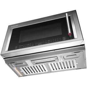 KitchenAid 30 in. 1.9 cu. ft. 1200W Over-the-Range Microwave with 400 CFM, Convection & Sensor Cooking - Stainless Steel, , hires