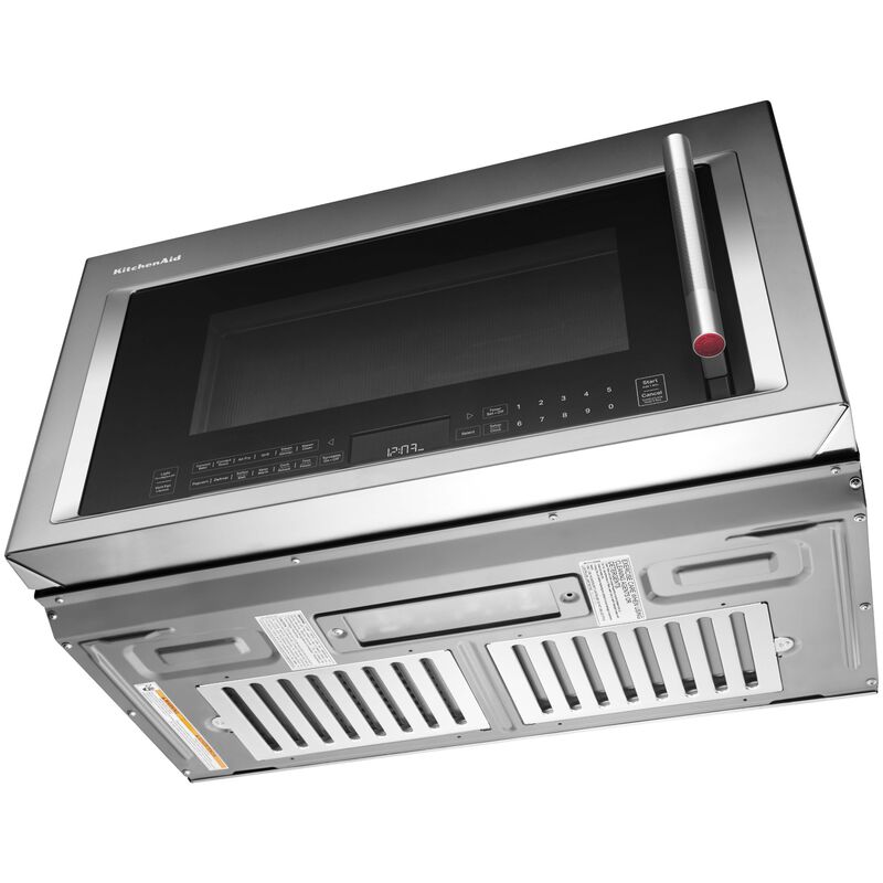 KitchenAid 30 in. 1.9 cu. ft. 1200W Over-the-Range Microwave with 400 CFM, Convection & Sensor Cooking - Stainless Steel, , hires
