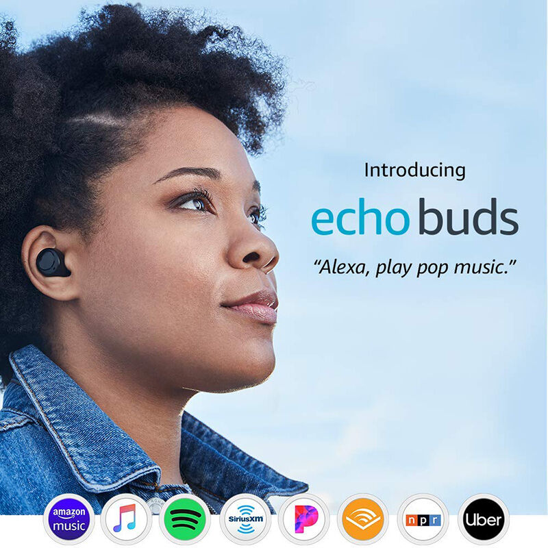Amazon Echo Buds True Wireless In-Ear Headphones - Black, , hires