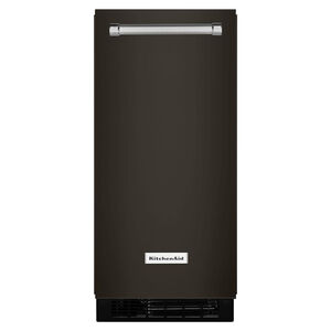 KitchenAid 15 Black Stainless Steel with PrintShield Finish Automatic Ice Maker