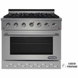 NXR 36 in. 5.5 cu. ft. Standard Convection Liquid Propane Gas Range with 6 Sealed Burners - Stainless Steel, , hires