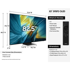 Samsung - 83" Class S95F OLED 4K UHD Samsung Vision AI Smart TV, , hires