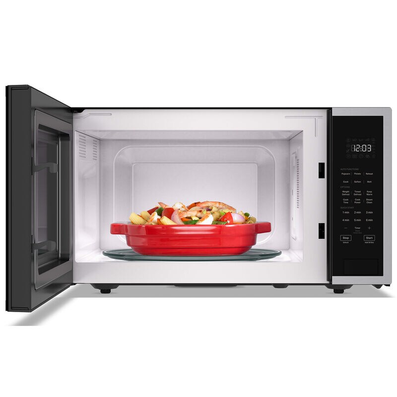 KitchenAid 22 in. 1.6 cu. ft. Countertop Microwave with Sensor Cooking - Stainless Steel, Stainless Steel, hires