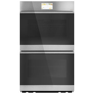 Cafe 30" 10.0 Cu. Ft. Electric Smart Double Wall Oven with True European Convection & Self Clean - Platinum Glass, Platinum Glass, hires