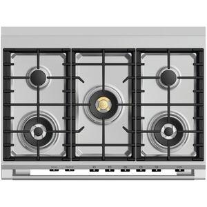 Fisher & Paykel Series 9 Classic 36 in. 4.9 cu. ft. True European Convection Dual Fuel Range with 5 Sealed Burners - Red, , hires