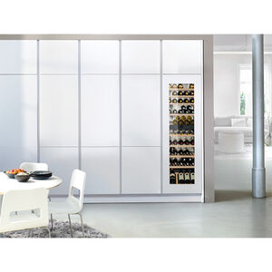 Liebherr 22 in. Built-in Wine Cabinet with Wood Racks, Dual Temperature Zones & 80 Bottle Capacity - Custom Panel Ready, , hires